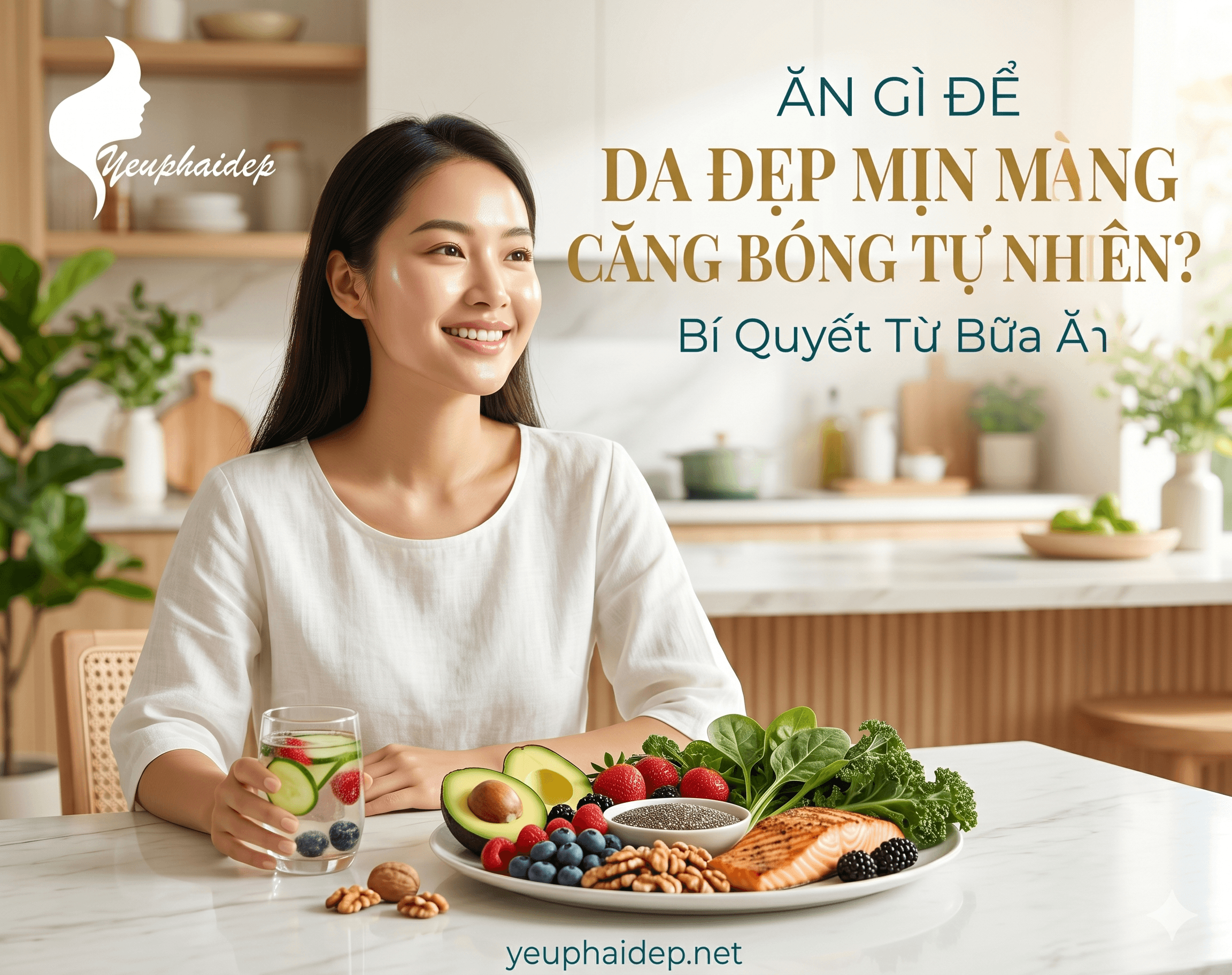 Ăn Gì Để Da Đẹp Mịn Màng Căng Bóng Tự Nhiên? Bí Quyết Từ Bữa Ăn