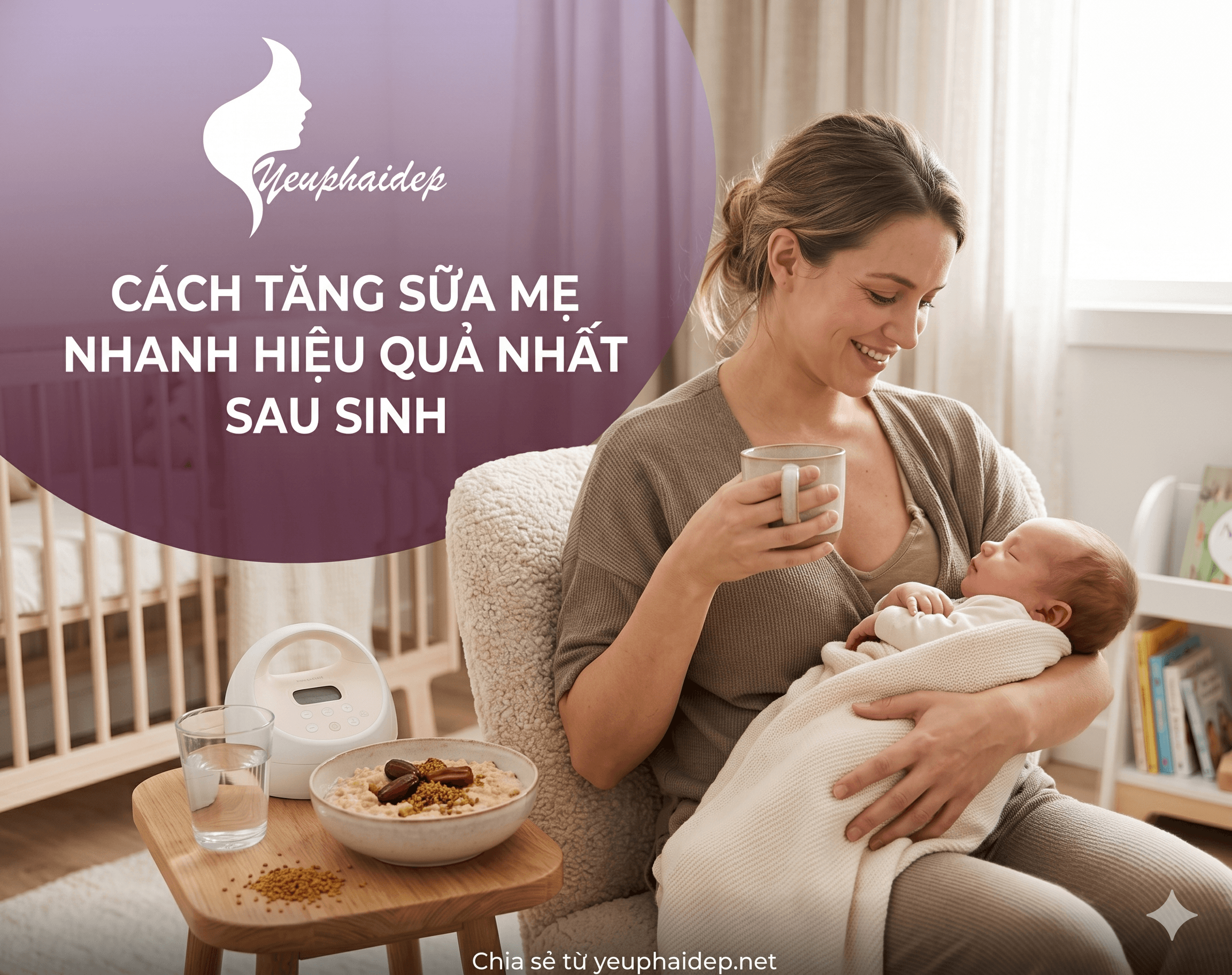 Cách Tăng Sữa Mẹ Nhanh Hiệu Quả Nhất Sau Sinh