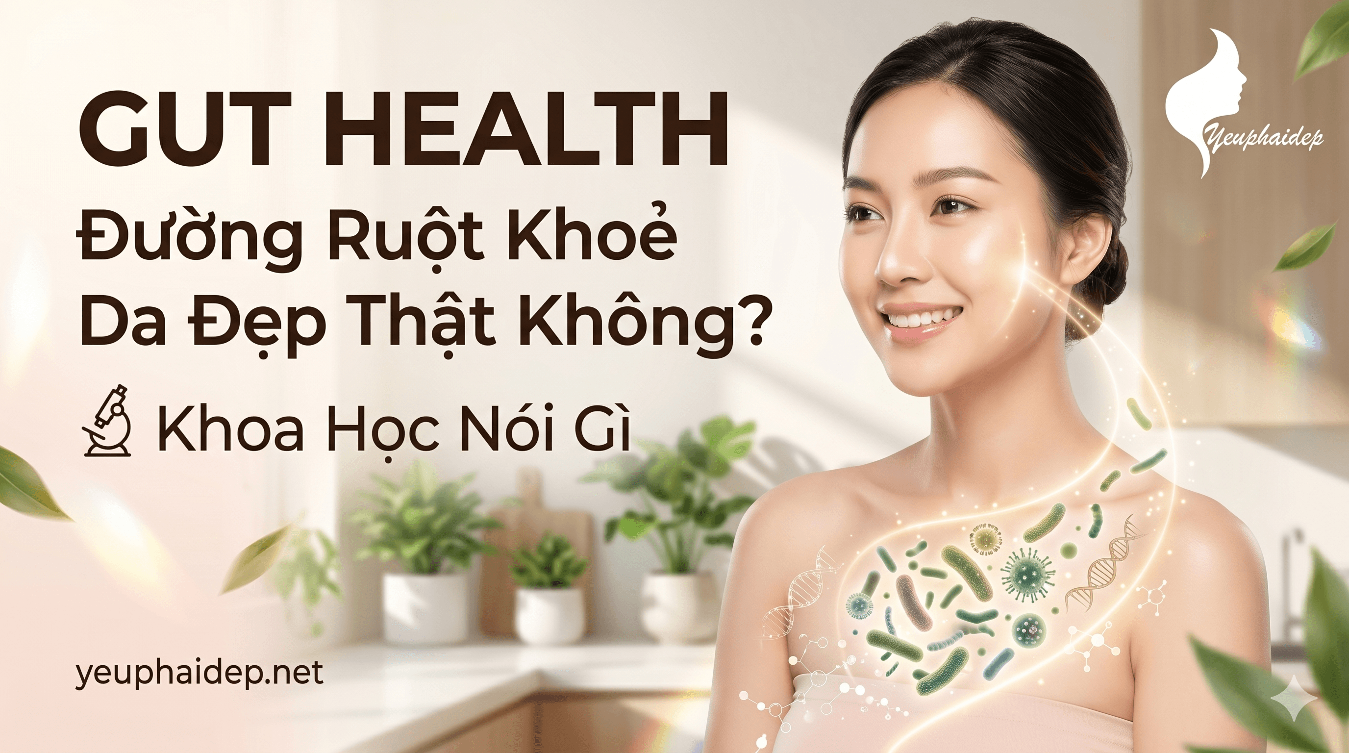 Gut Health — Đường Ruột Khoẻ Da Đẹp Thật Không? Khoa Học Nói Gì