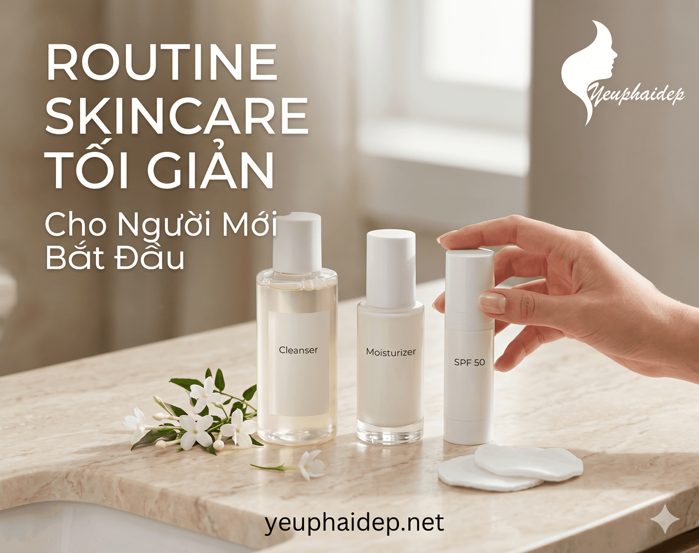 Routine Skincare Tối Giản Cho Người Mới Bắt Đầu — 3 Bước Đủ Dùng