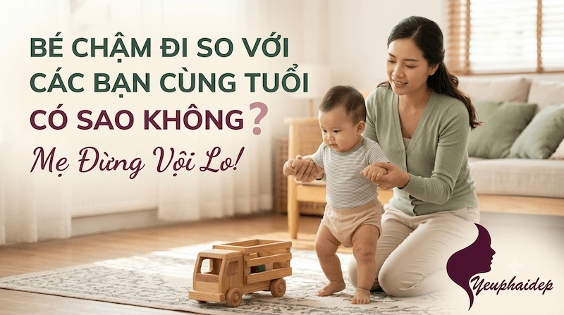Bé Chậm Đi So Với Các Bạn Cùng Tuổi Có Sao Không? Mẹ Đừng Vội Lo!