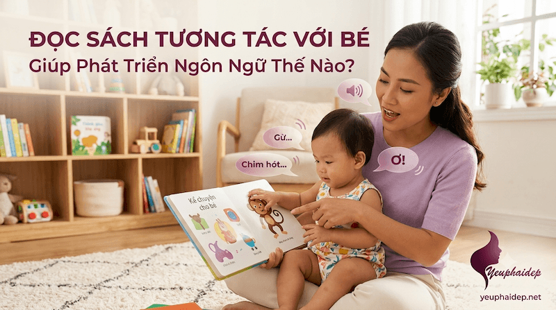 Đọc Sách Tương Tác Với Bé Giúp Phát Triển Ngôn Ngữ Thế Nào?