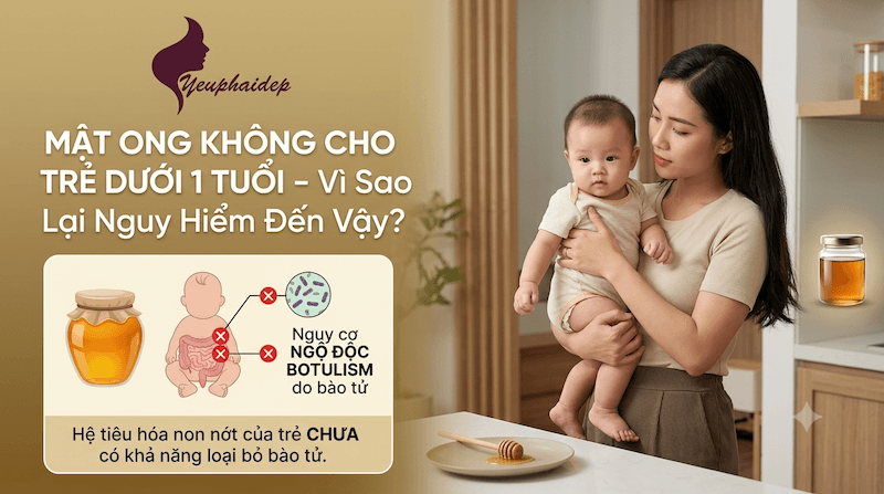 Mật Ong Không Cho Trẻ Dưới 1 Tuổi – Vì Sao Lại Nguy Hiểm Đến Vậy?