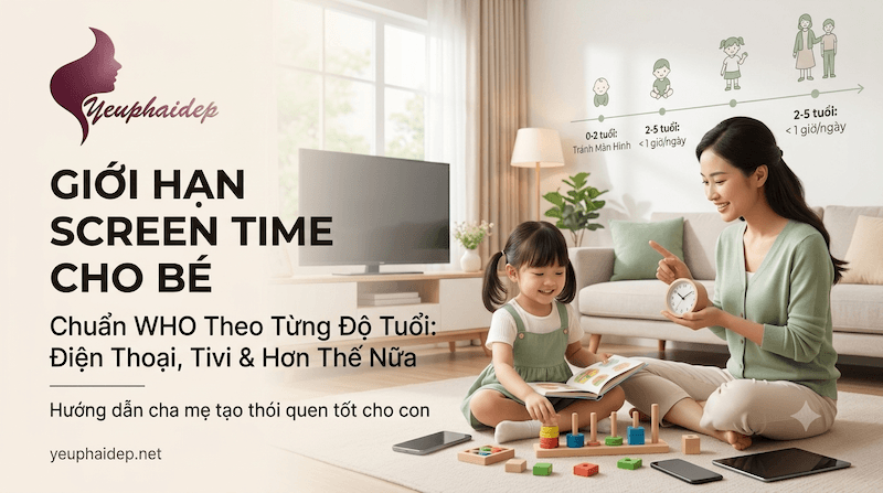 Screen Time Cho Bé: Giới Hạn Điện Thoại, Tivi Theo Chuẩn WHO Từng Độ Tuổi