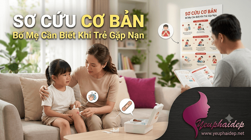 Sơ Cứu Cơ Bản Bố Mẹ Cần Biết Khi Trẻ Gặp Nạn