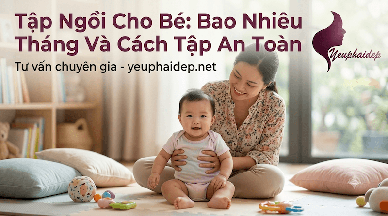 Tập Ngồi Cho Bé Bao Nhiêu Tháng Và Cách Tập An Toàn