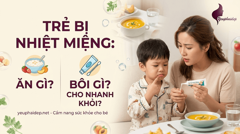 Trẻ Bị Nhiệt Miệng Ăn Gì Bôi Gì Cho Nhanh Khỏi?