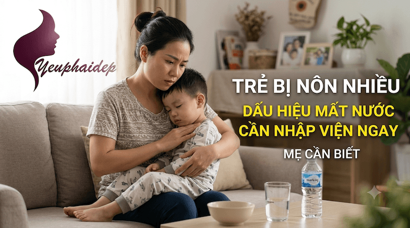 Trẻ Bị Nôn Nhiều: Dấu Hiệu Mất Nước Cần Nhập Viện Ngay Mẹ Cần Biết