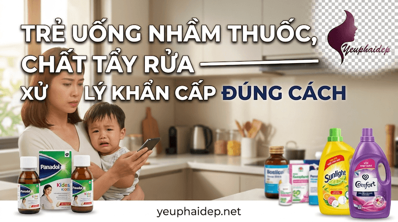 Trẻ Uống Nhầm Thuốc, Chất Tẩy Rửa — Xử Lý Khẩn Cấp Đúng Cách