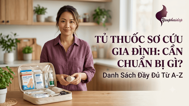 Tủ Thuốc Sơ Cứu Gia Đình Cần Chuẩn Bị Gì? Danh Sách Đầy Đủ Từ A-Z