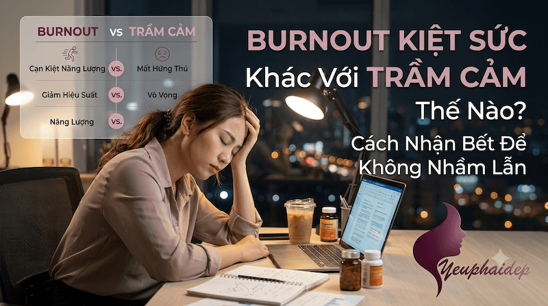 Burnout Kiệt Sức Khác Với Trầm Cảm Thế Nào? Cách Nhận Biết Để Không Nhầm Lẫn