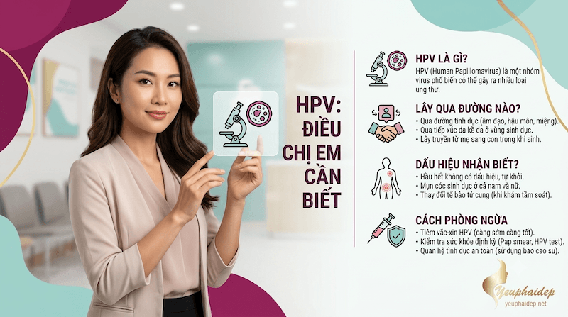 HPV Là Gì? Lây Qua Đường Nào? Dấu Hiệu Và Cách Phòng Ngừa Cho Chị Em