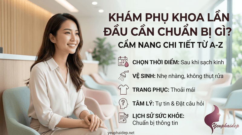 Khám phụ khoa lần đầu cần chuẩn bị gì? Cẩm nang chi tiết từ A-Z