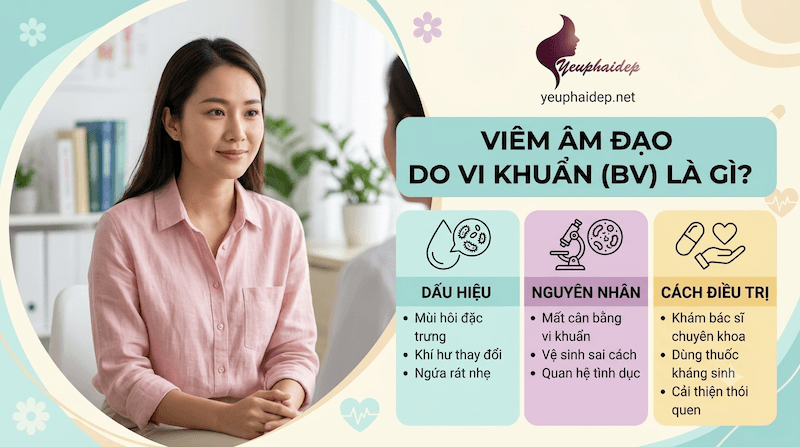 Viêm Âm Đạo Do Vi Khuẩn (BV) Là Gì? Dấu Hiệu, Nguyên Nhân & Cách Điều Trị