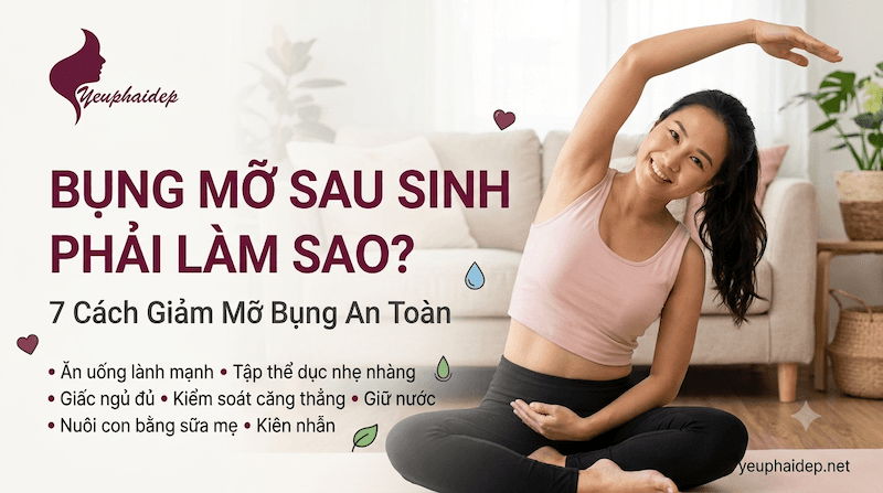 Bụng Mỡ Sau Sinh Phải Làm Sao? 7 Cách Giảm Mỡ Bụng An Toàn