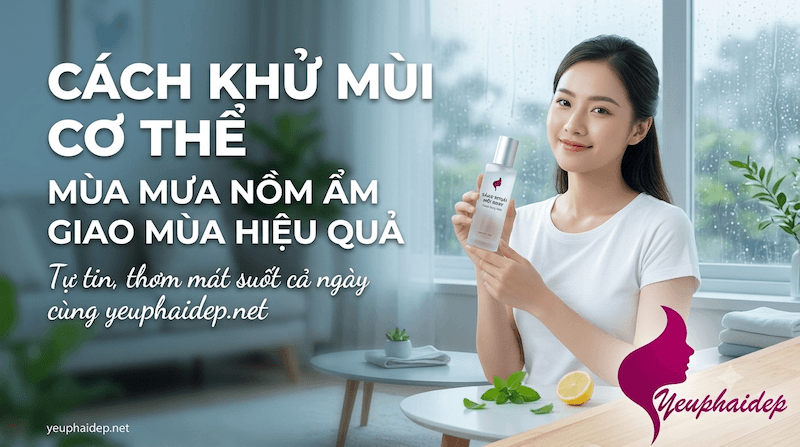 Cách Khử Mùi Cơ Thể Mùa Mưa Nồm Ẩm Giao Mùa Hiệu Quả