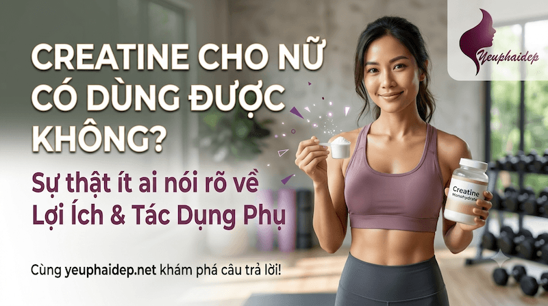 Creatine cho nữ có dùng được không? Sự thật ít ai nói rõ