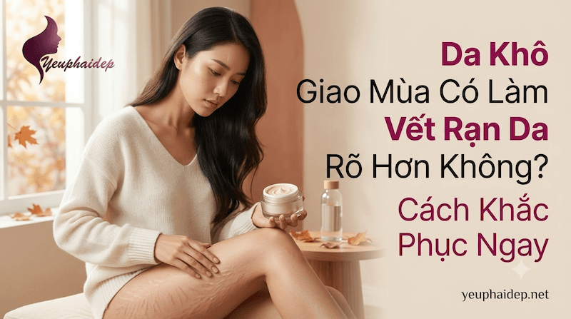 Da Khô Giao Mùa Có Làm Vết Rạn Da Rõ Hơn Không? Cách Khắc Phục Ngay