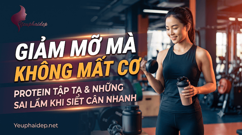 Giảm Mỡ Mà Không Mất Cơ — Protein Tập Tạ Và Những Sai Lầm Khi Siết Cân Nhanh