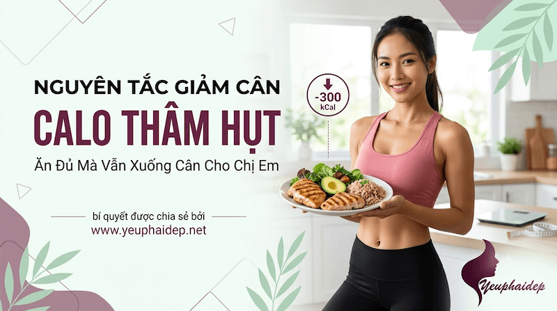 Nguyên Tắc Giảm Cân Calo Thâm Hụt – Ăn Đủ Mà Vẫn Xuống Cân Cho Chị Em