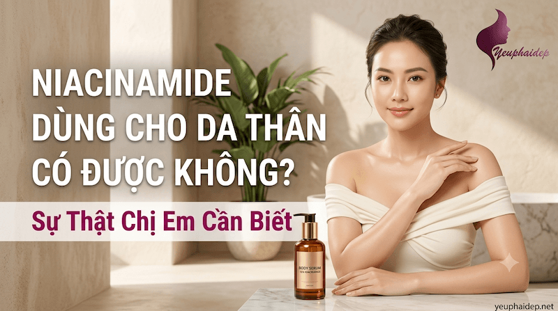 Niacinamide Dùng Cho Da Thân Có Được Không? Sự Thật Chị Em Cần Biết
