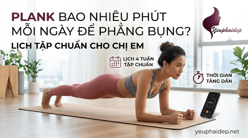 Plank Bao Nhiêu Phút Mỗi Ngày Để Phẳng Bụng? Lịch Tập Chuẩn Cho Chị Em