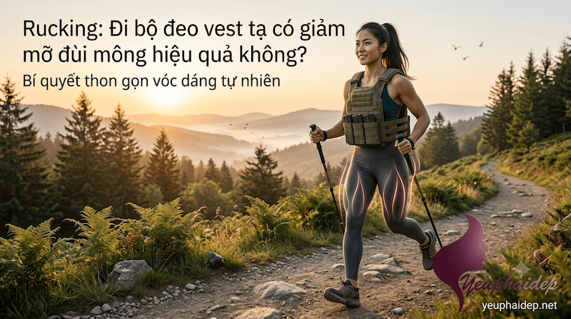 Rucking đi bộ đeo vest tạ có giảm mỡ đùi mông hiệu quả không?
