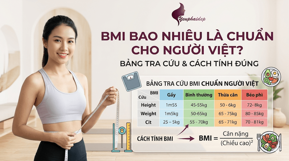 BMI Bao Nhiêu Là Chuẩn Cho Người Việt? Bảng Tra Cứu & Cách Tính Đúng