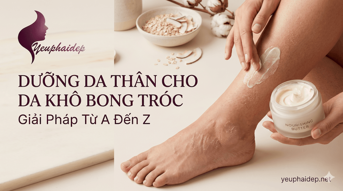 Dưỡng Da Thân Cho Da Khô Bong Tróc — Giải Pháp Từ A Đến Z