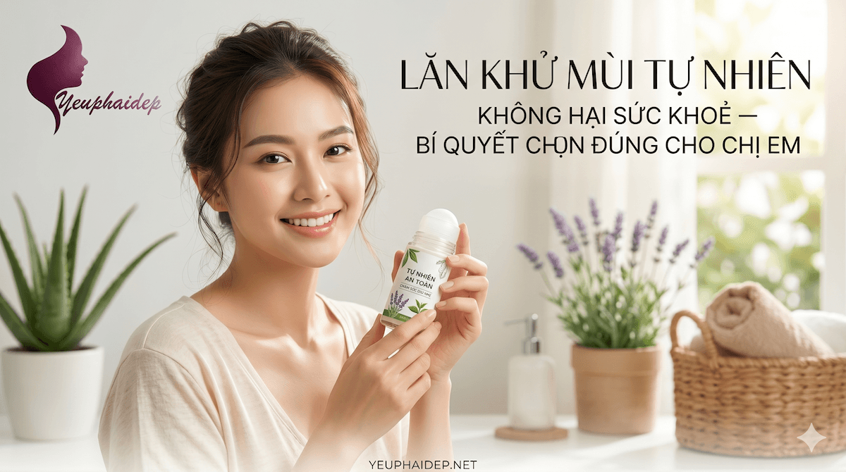 Lăn Khử Mùi Tự Nhiên Không Hại Sức Khoẻ — Bí Quyết Chọn Đúng Cho Chị Em