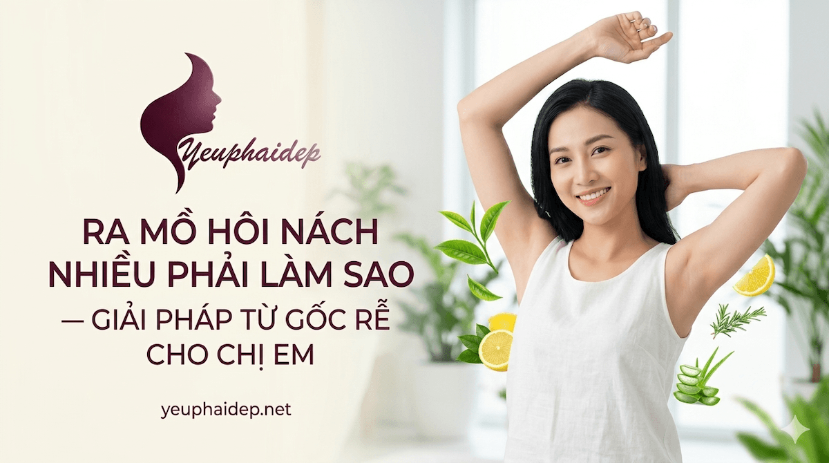 Ra Mồ Hôi Nách Nhiều Phải Làm Sao — Giải Pháp Từ Gốc Rễ Cho Chị Em