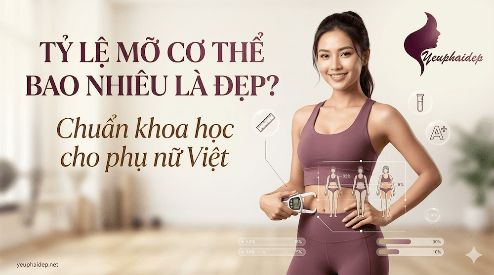 Tỷ lệ mỡ cơ thể bao nhiêu là đẹp? Chuẩn khoa học cho phụ nữ Việt