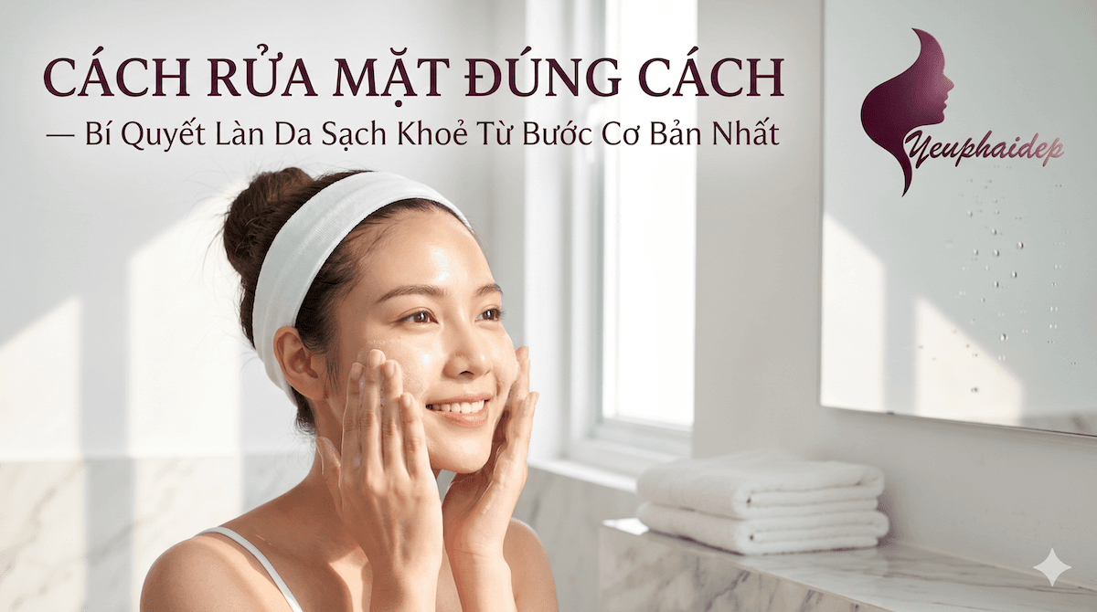 Cách Rửa Mặt Đúng Cách — Bí Quyết Làn Da Sạch Khoẻ Từ Bước Cơ Bản Nhất