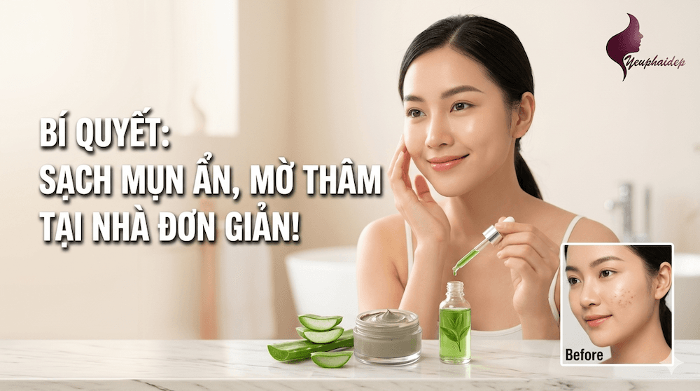 Cách Trị Mụn Ẩn Hiệu Quả Tại Nhà — Sạch Mụn Không Để Lại Thâm