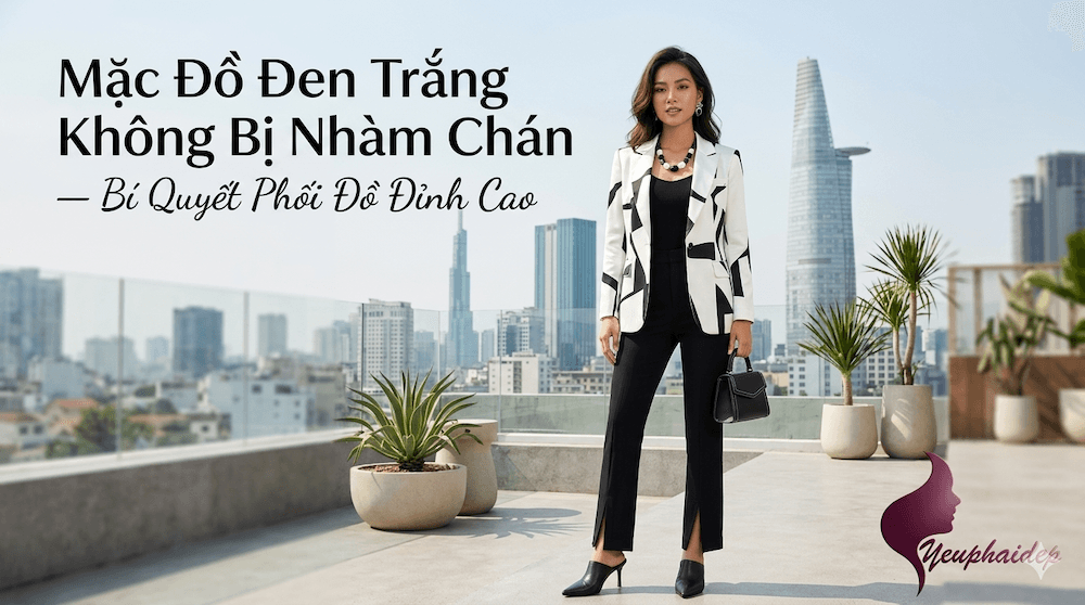 Mặc Đồ Đen Trắng Không Bị Nhàm Chán — Bí Quyết Phối Đồ Đỉnh Cao