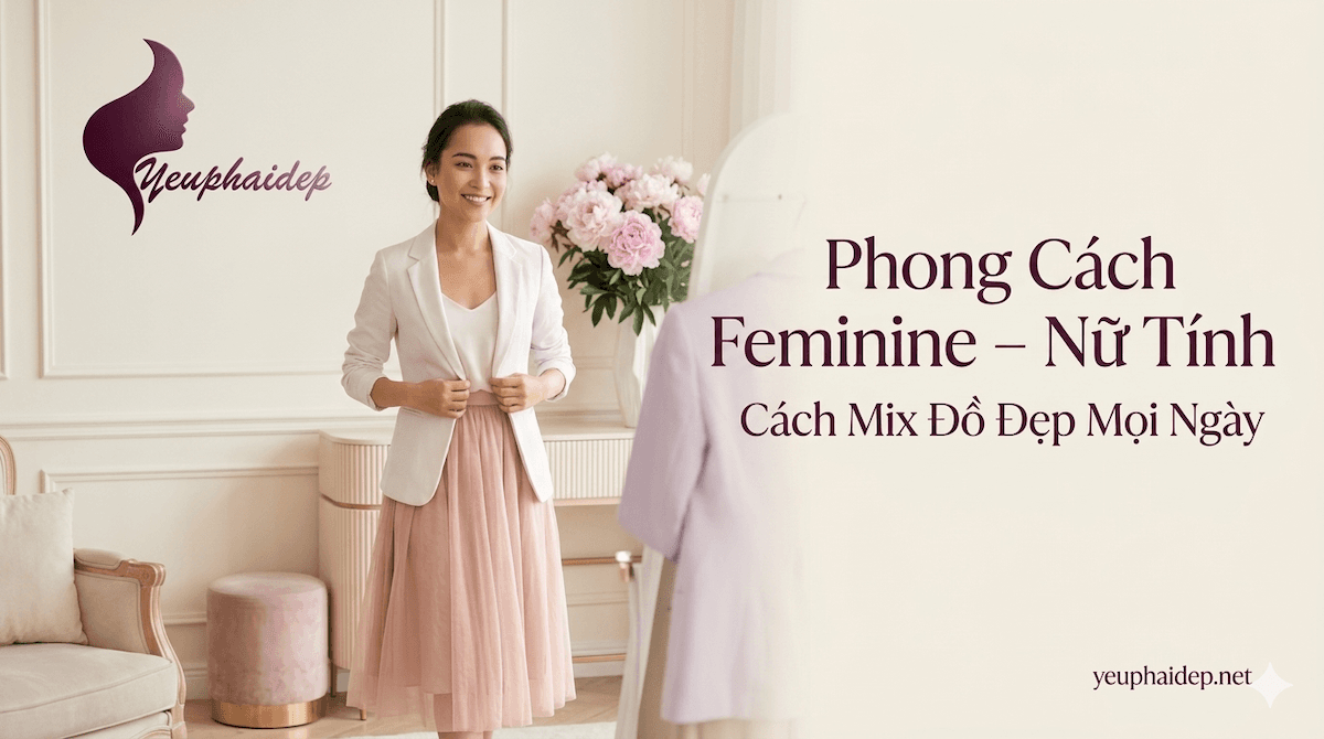 Phong Cách Feminine – Nữ Tính Cách Mix Đồ Đẹp Mọi Ngày