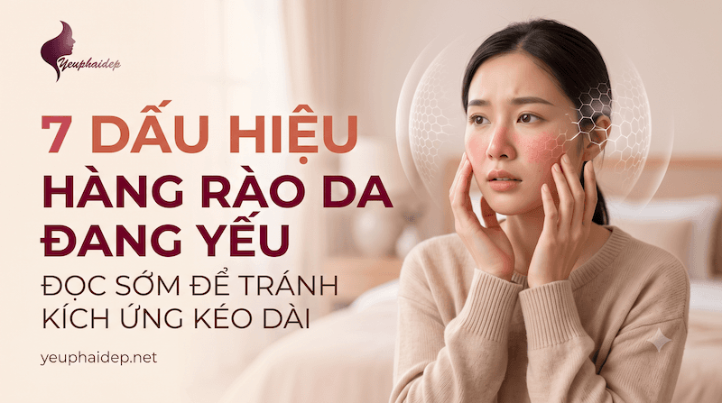 7 Dấu Hiệu Hàng Rào Da Đang Yếu: Đọc Sớm Để Tránh Kích Ứng Kéo Dài