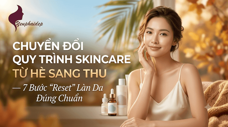 Chuyển Đổi Quy Trình Skincare Từ Hè Sang Thu — 7 Bước "Reset" Làn Da Đúng Chuẩn