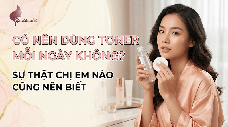Có Nên Dùng Toner Mỗi Ngày Không? Sự Thật Chị Em Nào Cũng Nên Biết