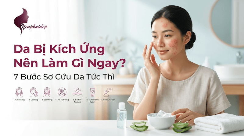 Da Bị Kích Ứng Nên Làm Gì Ngay? 7 Bước Sơ Cứu Da Tức Thì