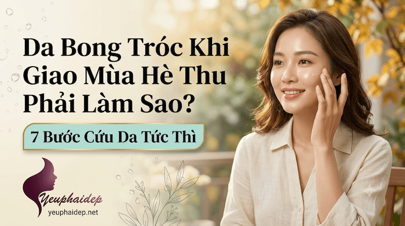 Da Bong Tróc Khi Giao Mùa Hè Thu Phải Làm Sao? 7 Bước Cứu Da Tức Thì