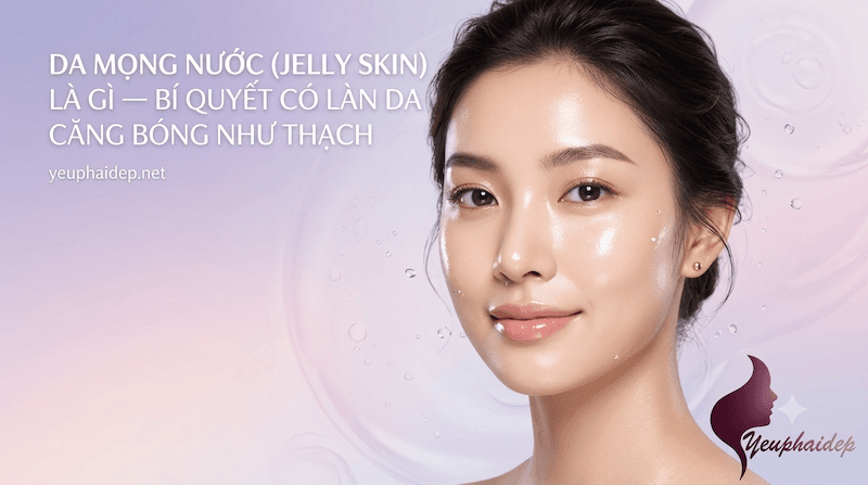 Da Mọng Nước (Jelly Skin) Là Gì — Bí Quyết Có Làn Da Căng Bóng Như Thạch