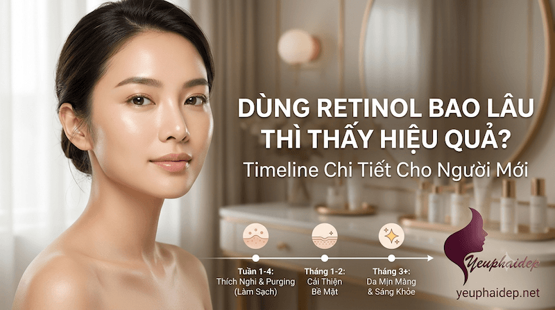 Dùng Retinol Bao Lâu Thì Thấy Hiệu Quả? Timeline Chi Tiết Cho Người Mới