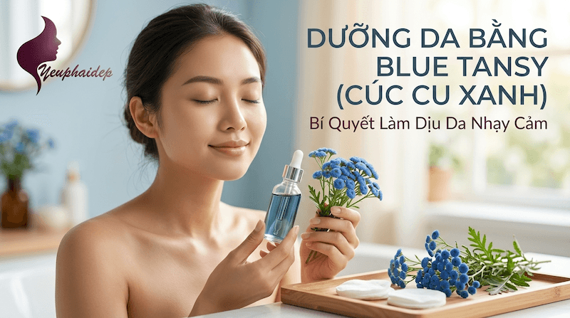 Dưỡng Da Bằng Blue Tansy (Cúc Cu Xanh) — Bí Quyết Làm Dịu Da Nhạy Cảm