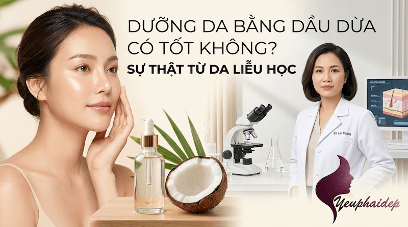 Dưỡng Da Bằng Dầu Dừa Có Tốt Không? Sự Thật Từ Da Liễu Học