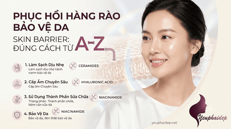 Phục Hồi Hàng Rào Bảo Vệ Da (Skin Barrier) Đúng Cách Từ A-Z