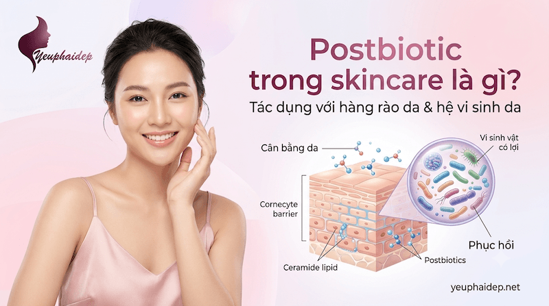 Postbiotic trong skincare là gì? Tác dụng với hàng rào da và hệ vi sinh da