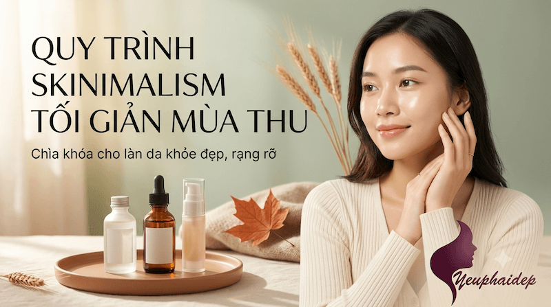 Quy Trình Skinimalism Tối Giản Mùa Thu Cho Làn Da Khoẻ Đẹp