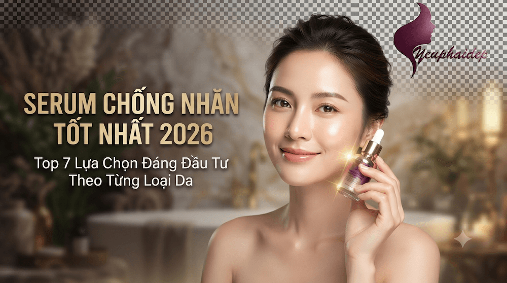 Serum Chống Nhăn Tốt Nhất 2026 — Top 7 Lựa Chọn Đáng Đầu Tư Theo Từng Loại Da