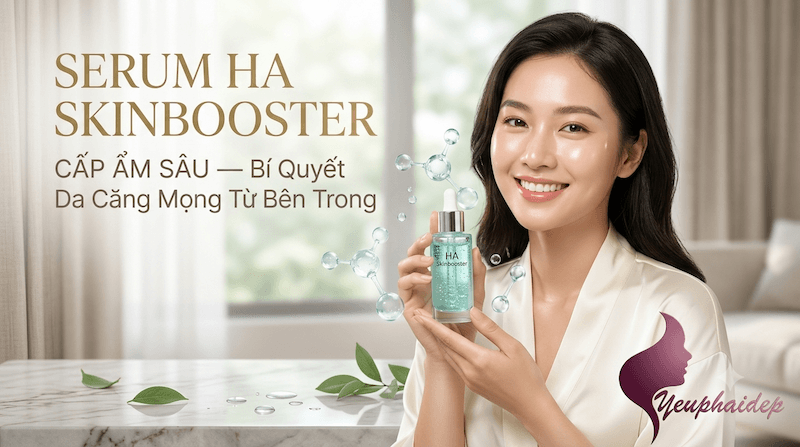Serum HA Skinbooster Cấp Ẩm Sâu — Bí Quyết Da Căng Mọng Từ Bên Trong